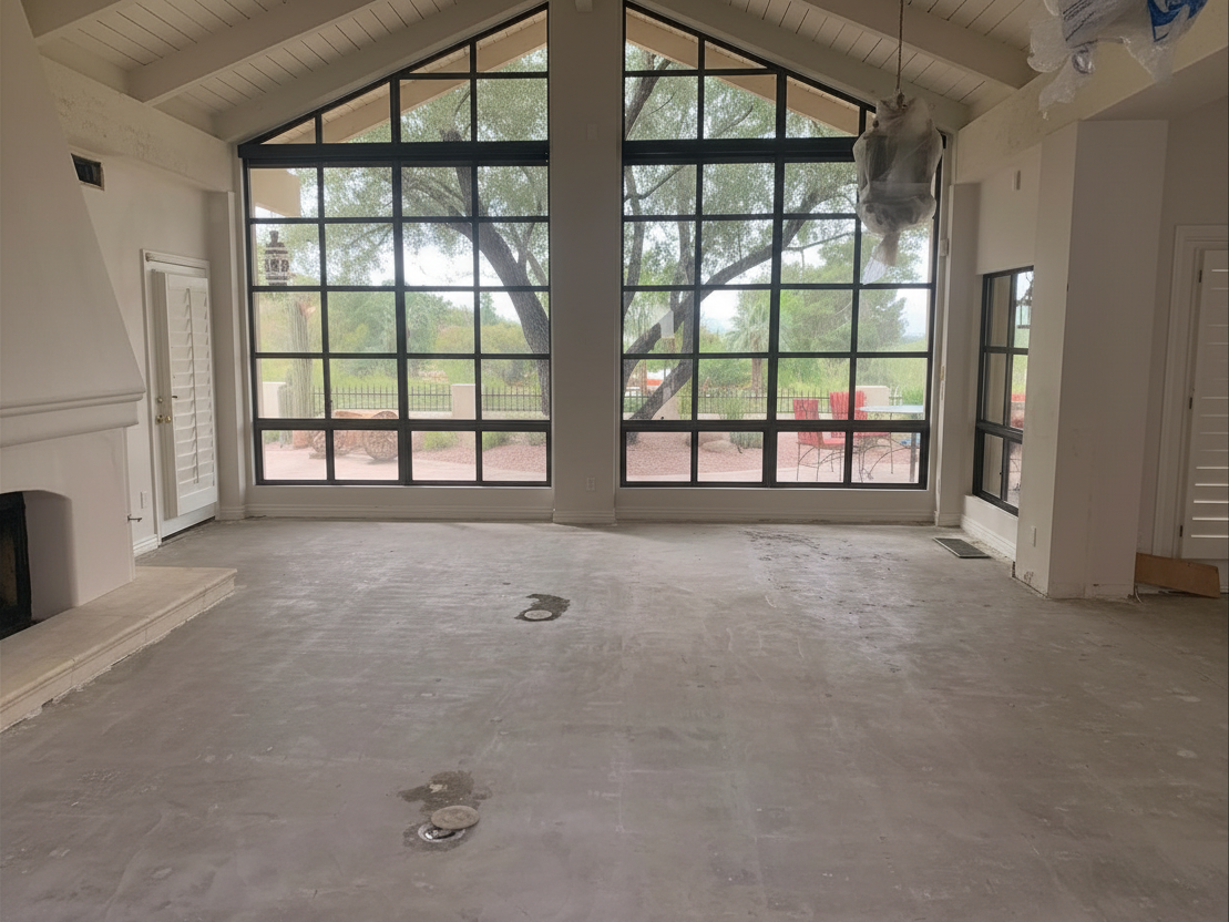 Data points on top of landscape